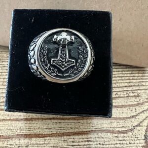 Stainless steel Hammer Emblem Ring